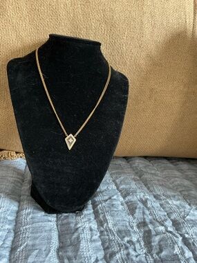 Freida Rothman Gold Diamond-Shaped Pendant Necklace - Women Jewelry